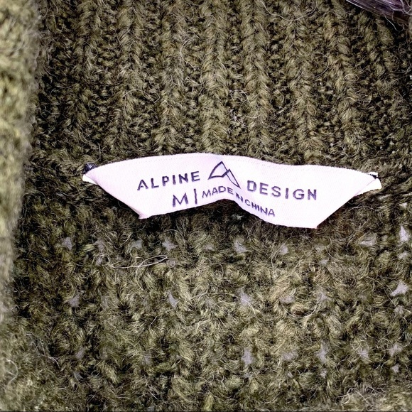 Alpine Design Wool Blend Oversized Longline Turtleneck Sweater - Picture 3 of 6